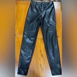 Faux leather leggings